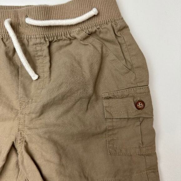 Carter's Set of 2 Shorts Plain Kakhi and Blue, Green and White Plaid 18M - Picture 7 of 8